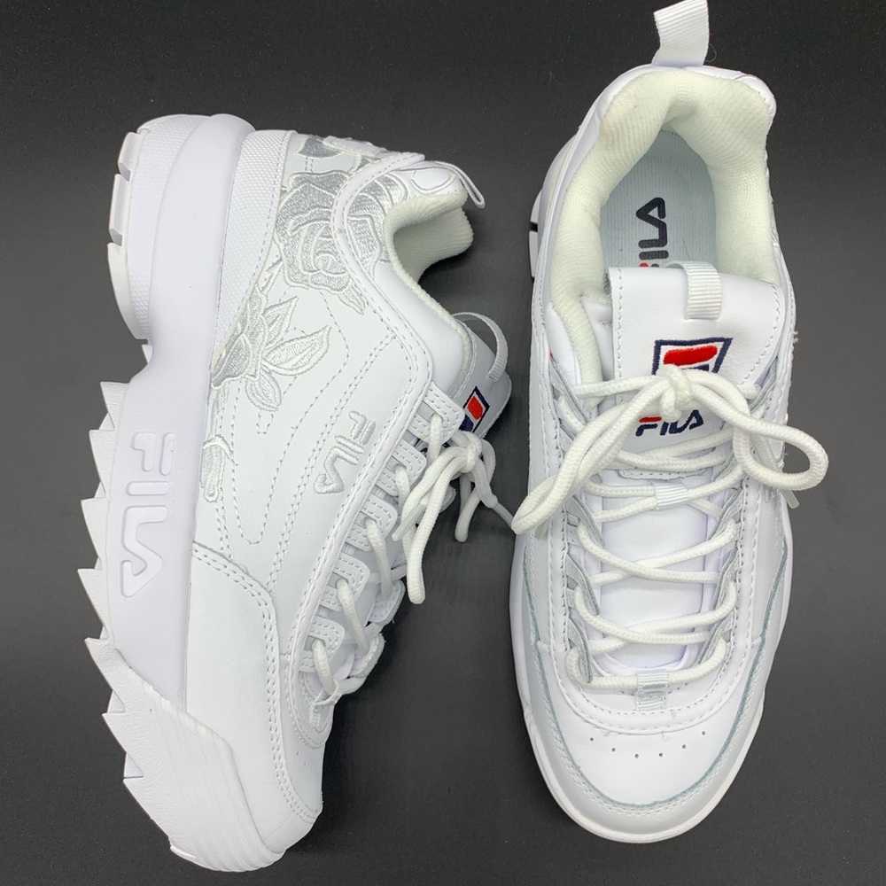 Fila shoes floral embroidery!
